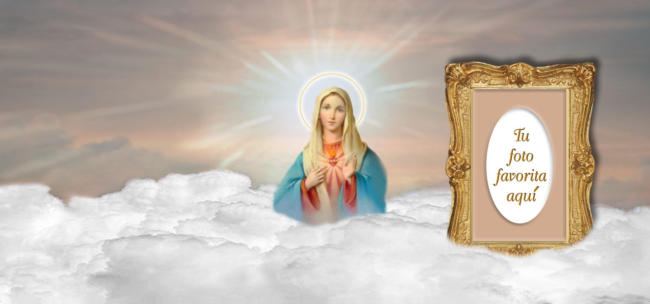 Immaculate Heart Bronze Clouds (Spanish)